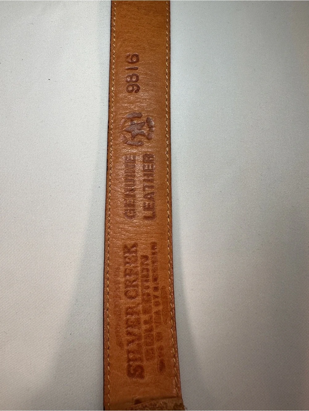 Vintage Silver Creek Collection Western Leather Ranger Belt Size 36